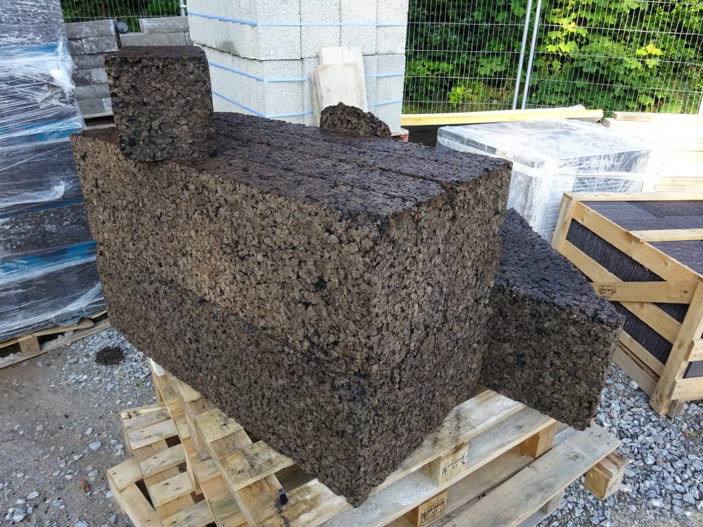 Cork insulation raw material